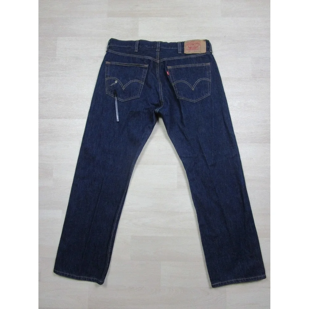 Vintage Levi's 501 WPL 423 Button Fly Blue Dark Wash Jeans Men's Size W38‎ L30